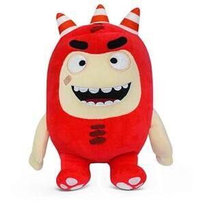 Oddbods Fuse Soft Stuffed Plush Toy 12" 30cm TV Series Red New